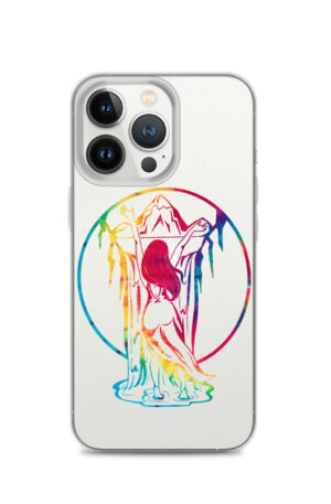 Falls Here Clear iPhone Case