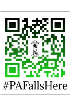 #PAFallsHere - QR Code Kiss-Cut Stickers, Perfect for Events, Giveaways, Business Promotion, Scrapbooking, Travel Mementos