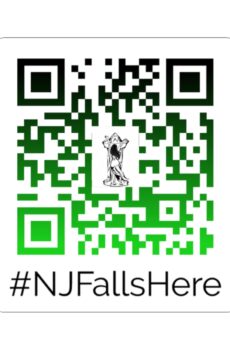 #NJFallsHere - New Jersey Themed Kiss-Cut Stickers, Laptop Decor, Travel Souvenir, Fun Gift, #NJFallsHere Merchandise