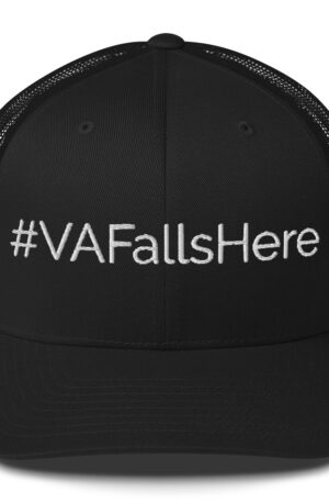 VA Falls Here Trucker Cap – White