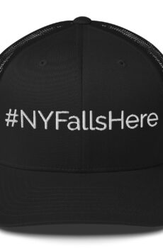 #NYFallshere Trucker Cap- White