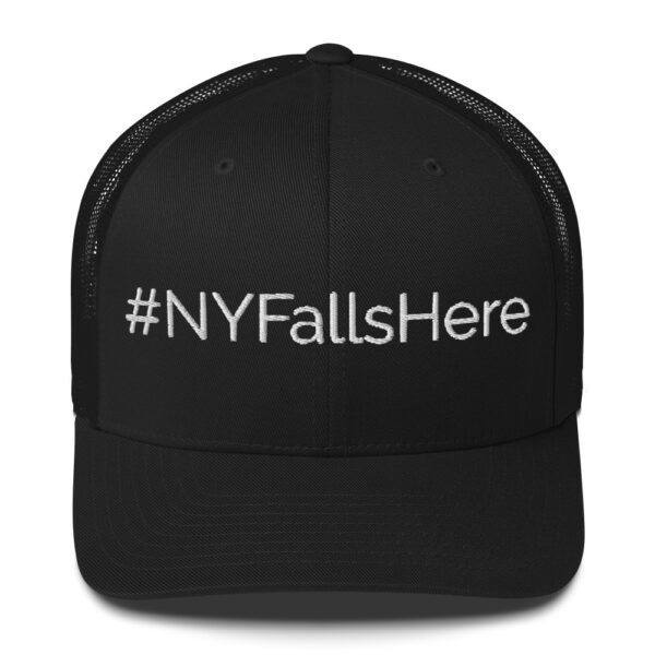 #NYFallshere Trucker Cap- White