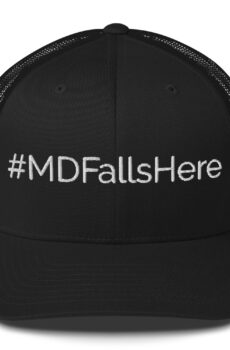 #MDFallshere Trucker Cap- White