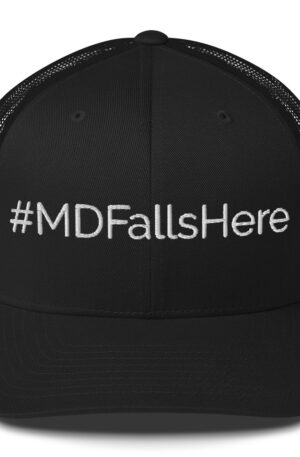 MD Falls Here Trucker Cap – White