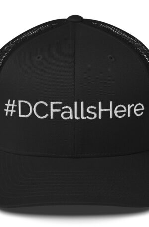 DC Falls Here Trucker Cap – White
