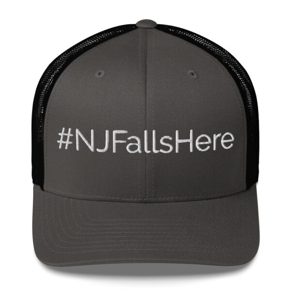 #NJFallshere Trucker Cap- White - Image 5