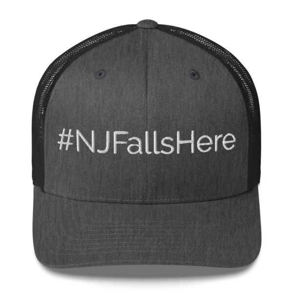 #NJFallshere Trucker Cap- White - Image 8