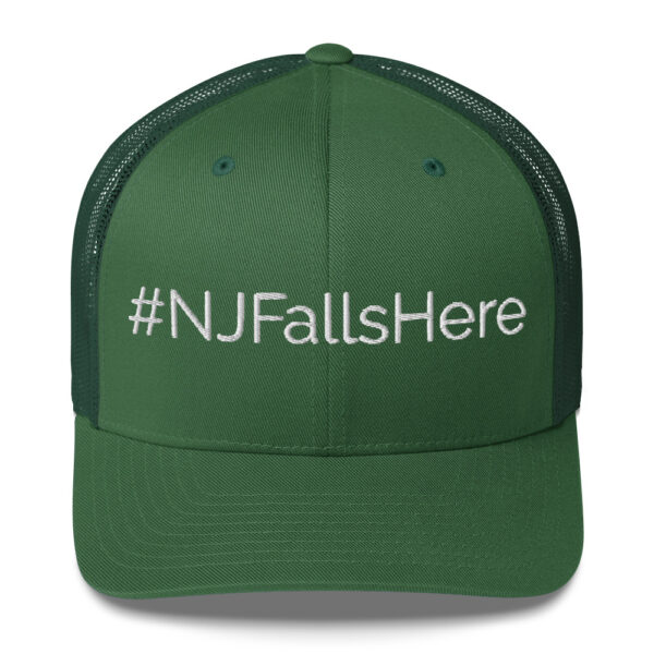 #NJFallshere Trucker Cap- White - Image 9