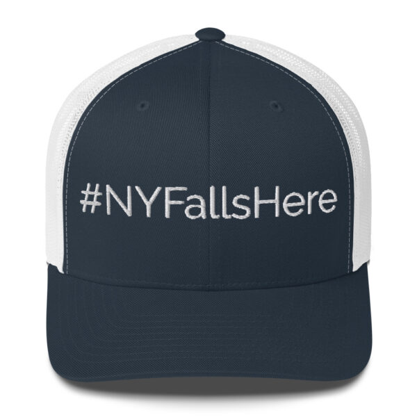 #NYFallshere Trucker Cap- White - Image 4