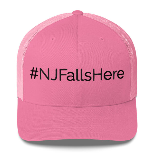 #NJFallshere Trucker Cap- Black - Image 3