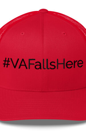 VA Falls Here Trucker Cap – Black