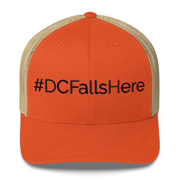 #DCFallshere Trucker Cap- Black - Image 2