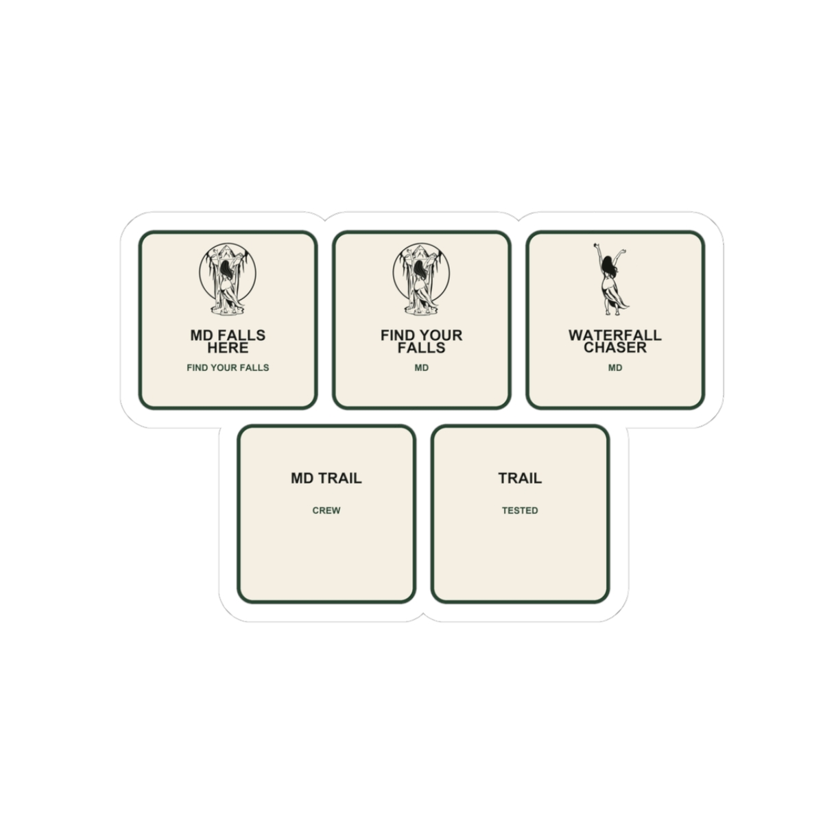 MD Falls Here Sticker Set