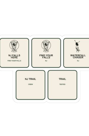 NJ Falls Here Sticker Set