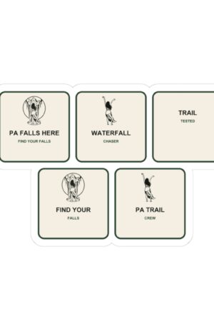 PA Falls Here Sticker Set
