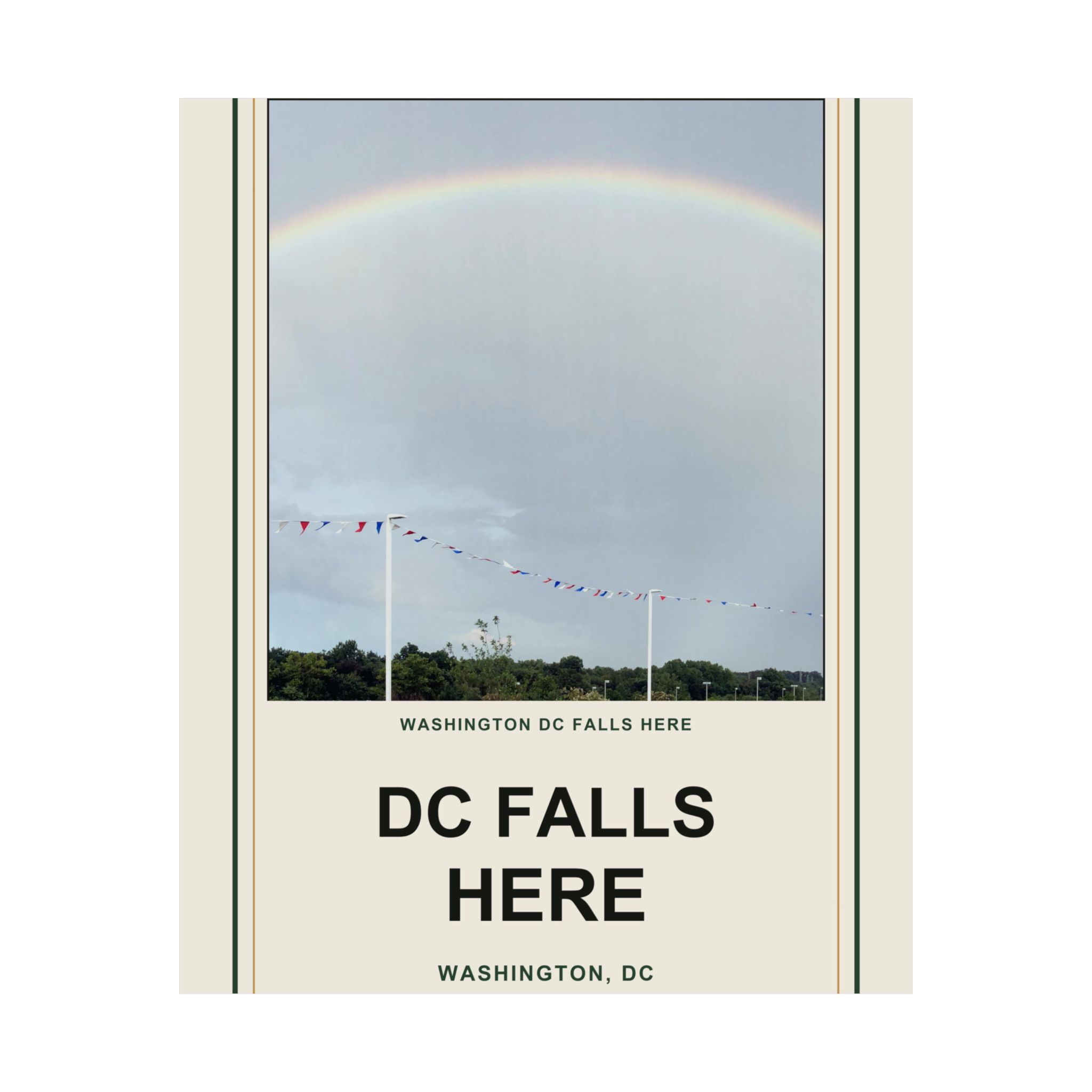 DC Falls Here Vintage Poster - Image 2