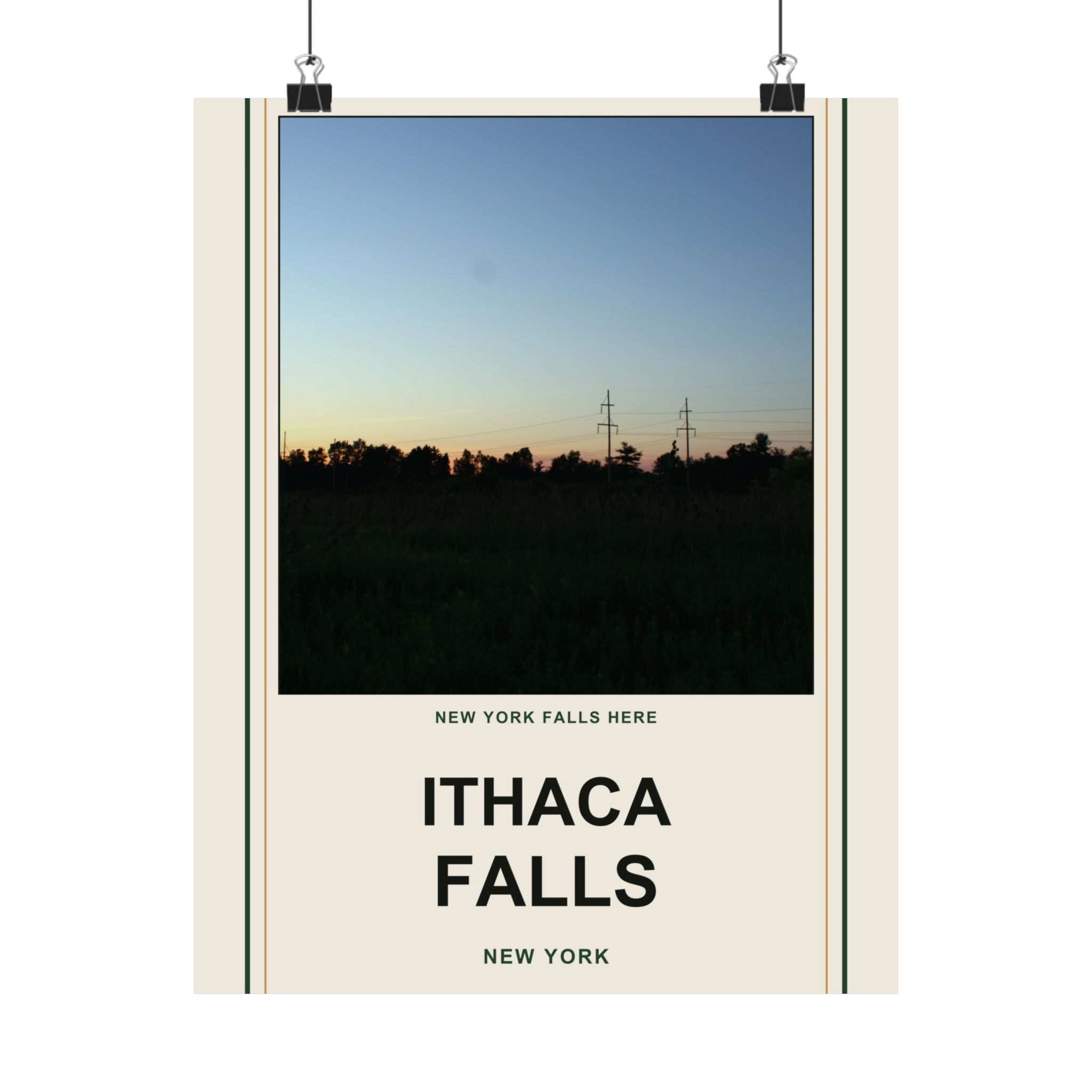 Ithaca Falls Vintage Poster - Image 17
