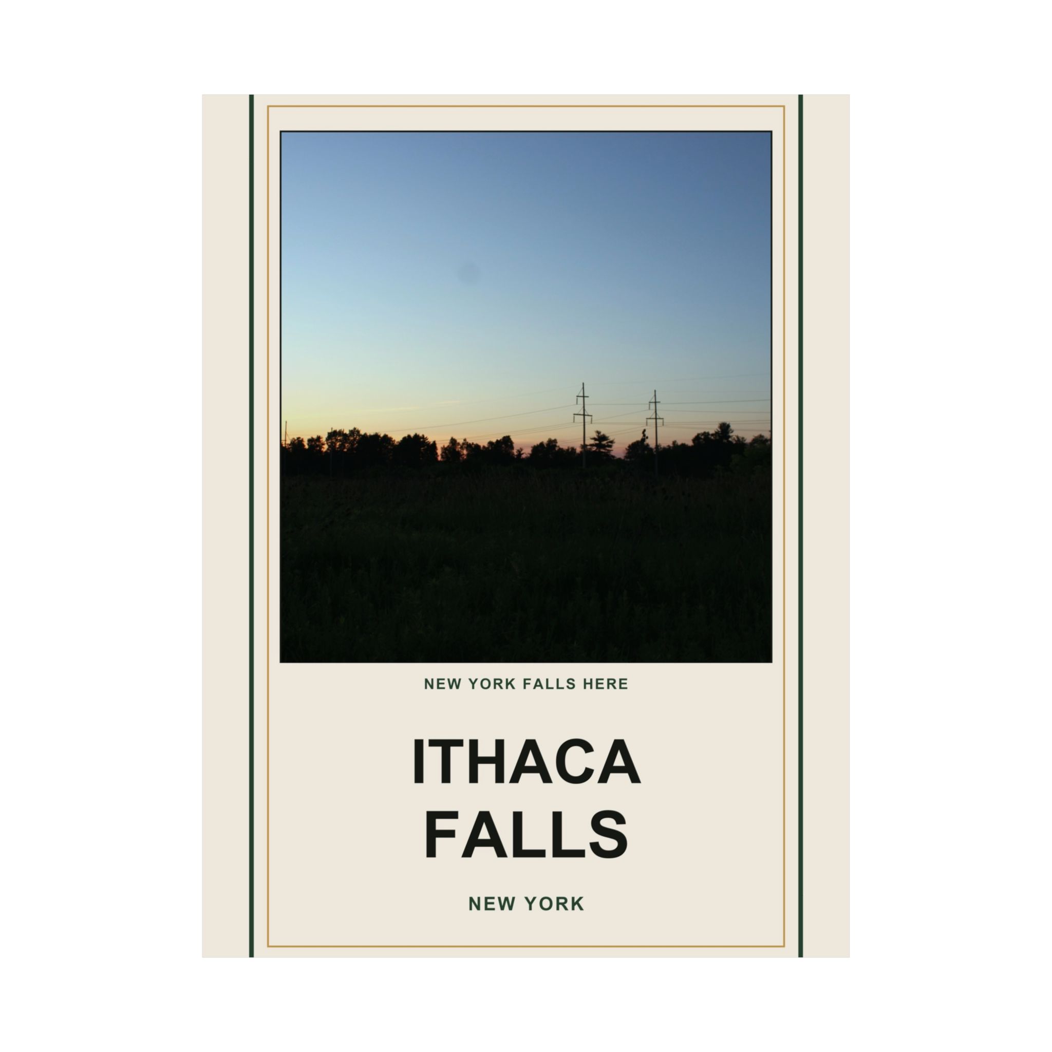 Ithaca Falls Vintage Poster - Image 78