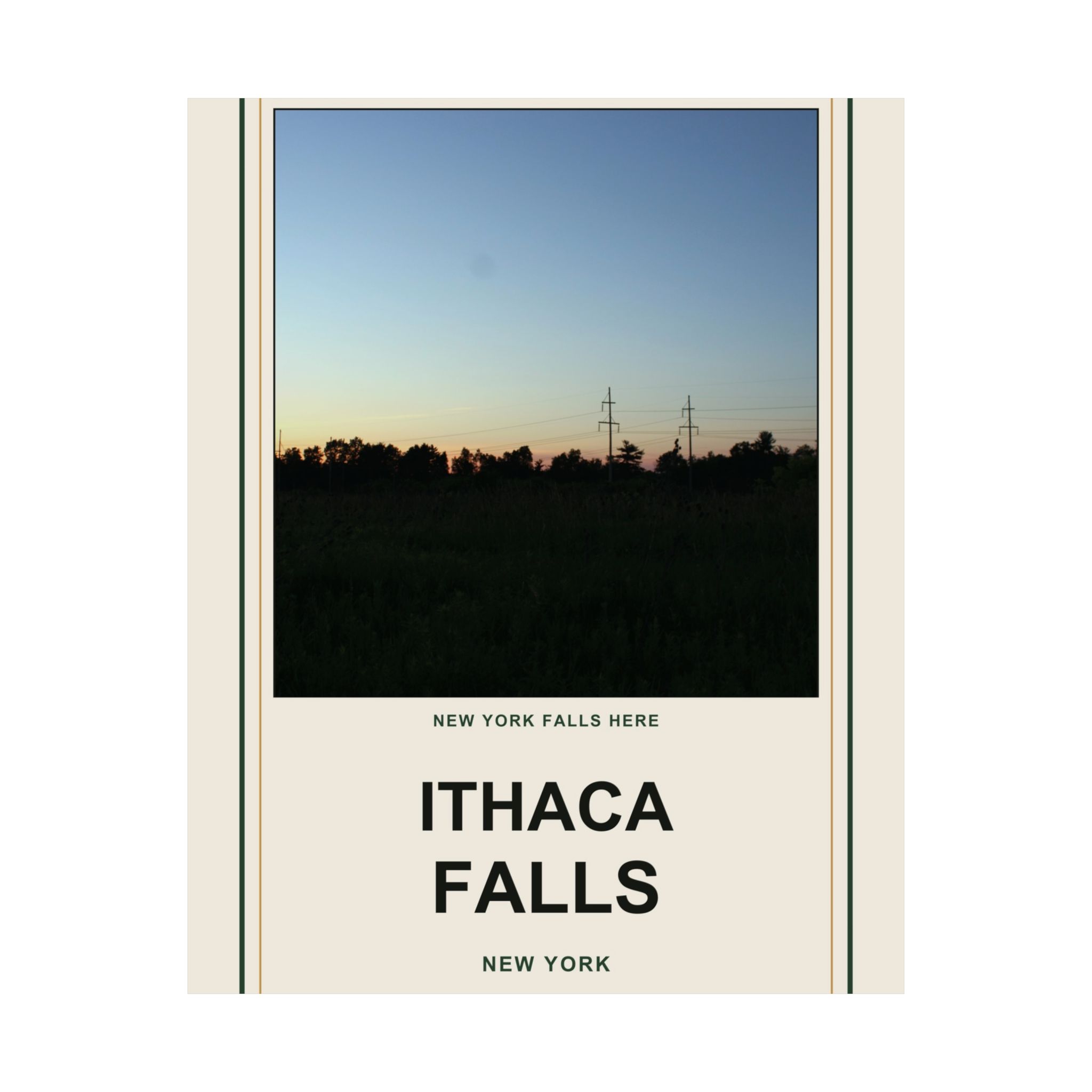 Ithaca Falls Vintage Poster - Image 54