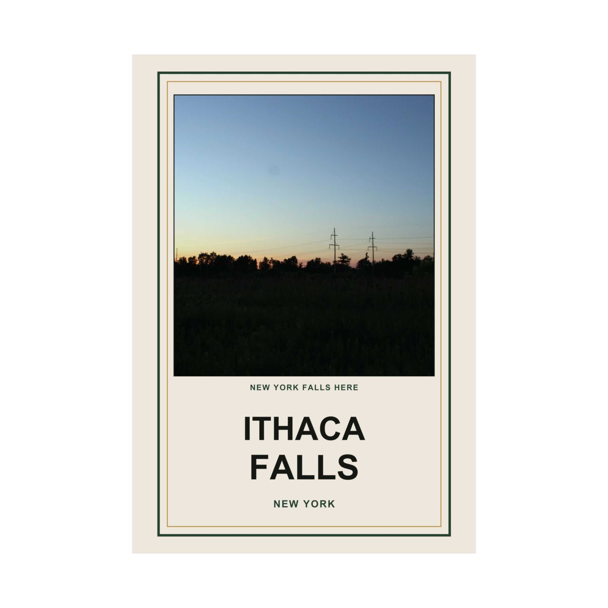 Ithaca Falls Vintage Poster - Image 22
