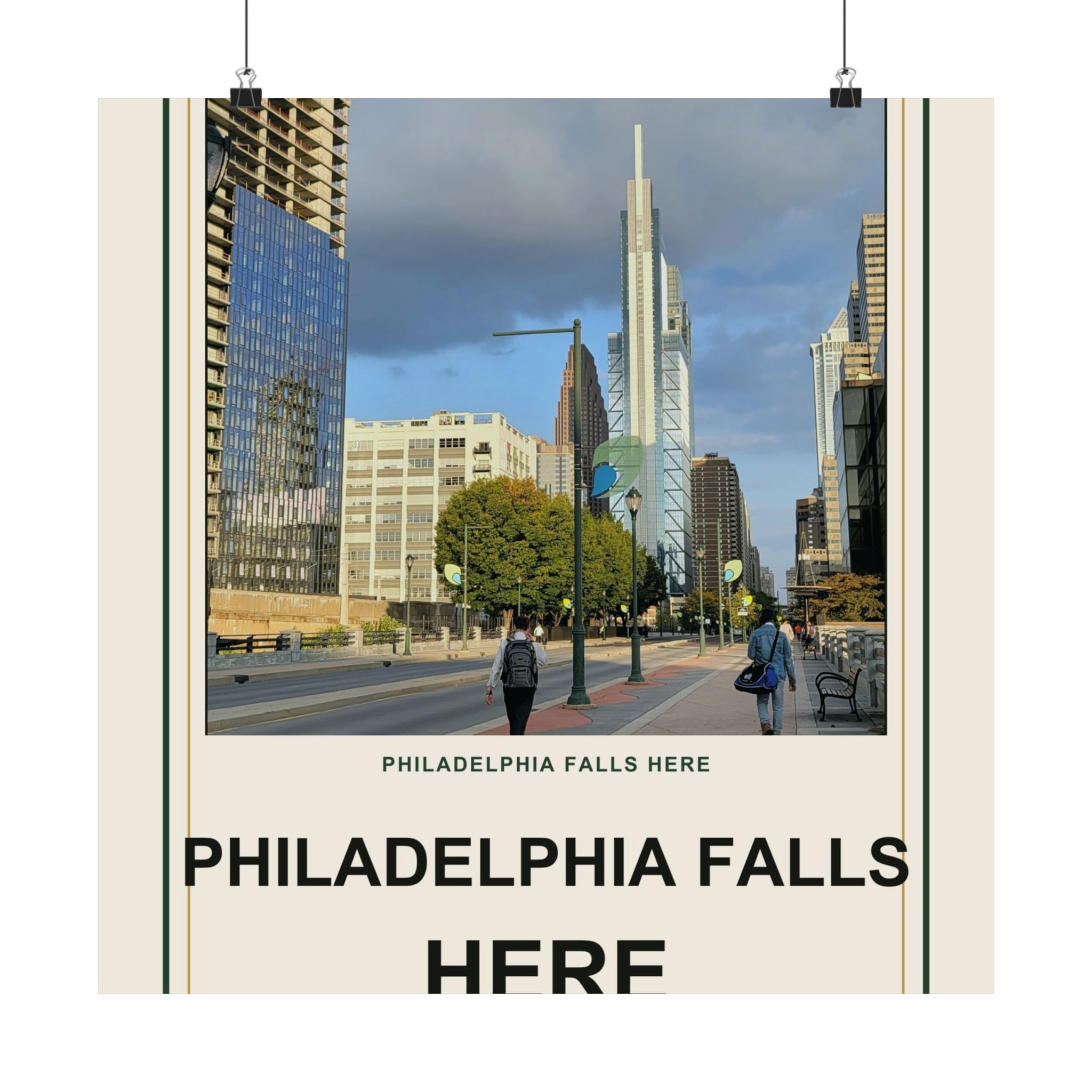 Philadelphia Falls Here Vintage Poster - Image 93