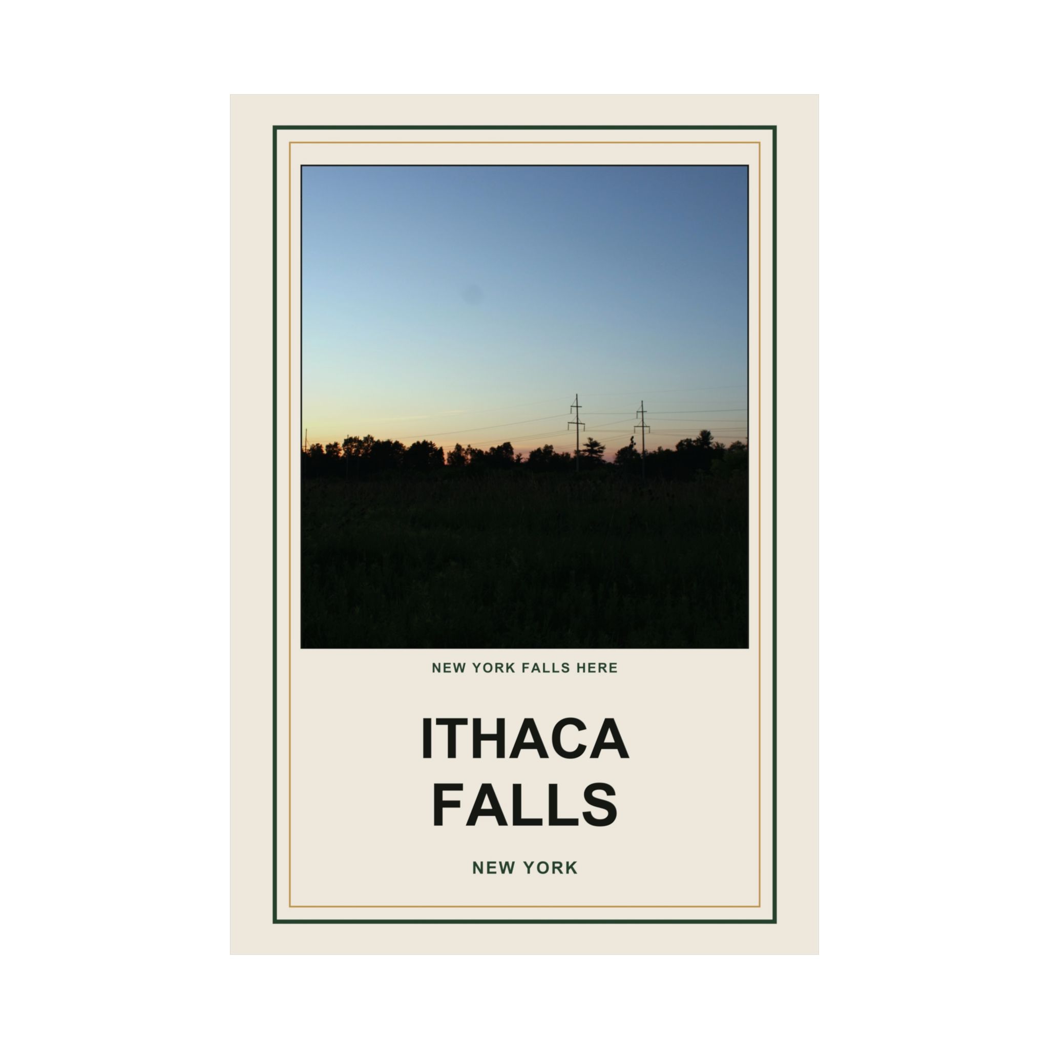 Ithaca Falls Vintage Poster - Image 42