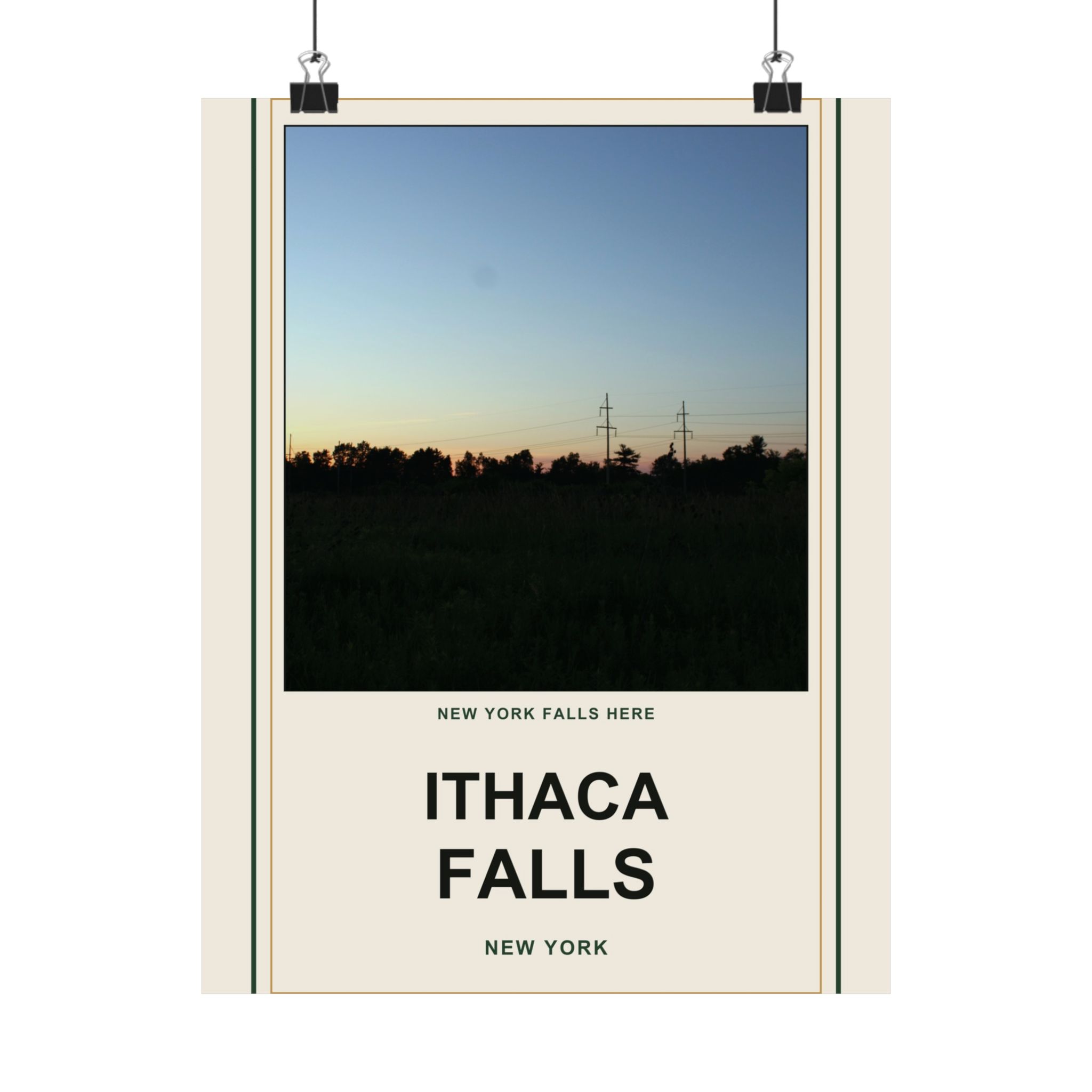 Ithaca Falls Vintage Poster - Image 5