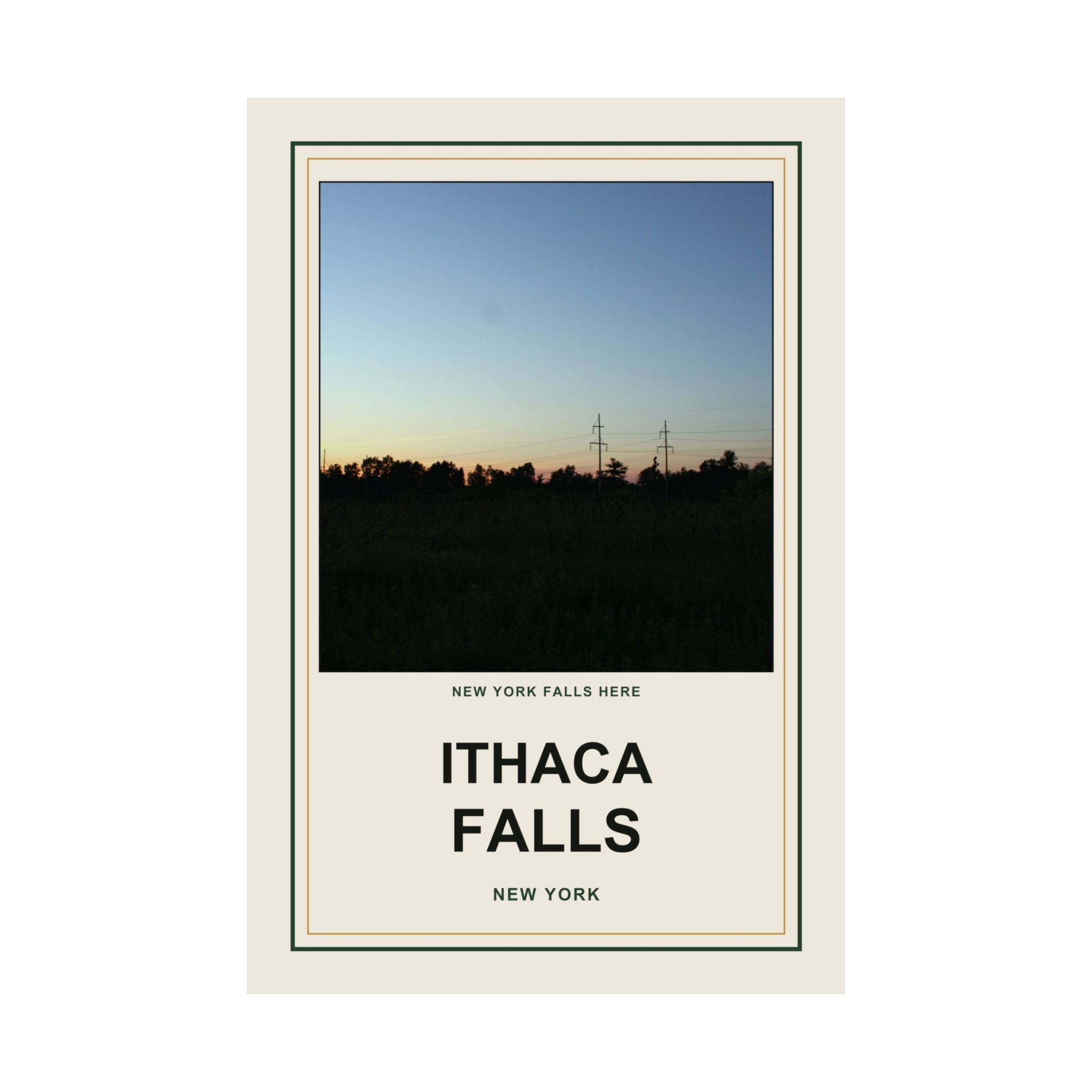 Ithaca Falls Vintage Poster - Image 74