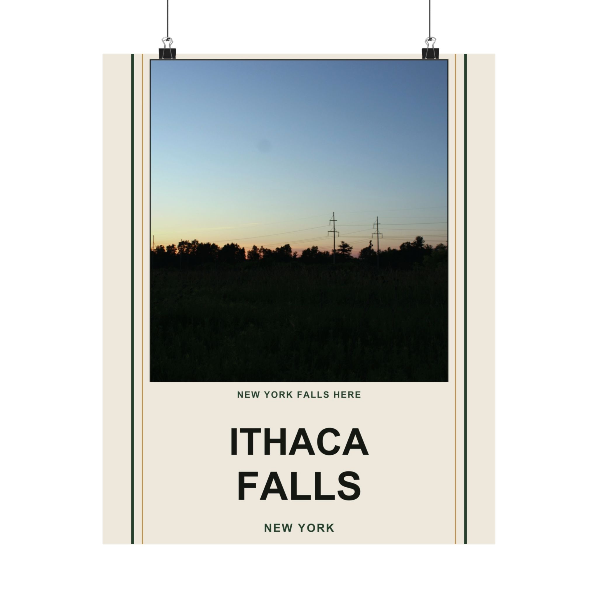 Ithaca Falls Vintage Poster - Image 53
