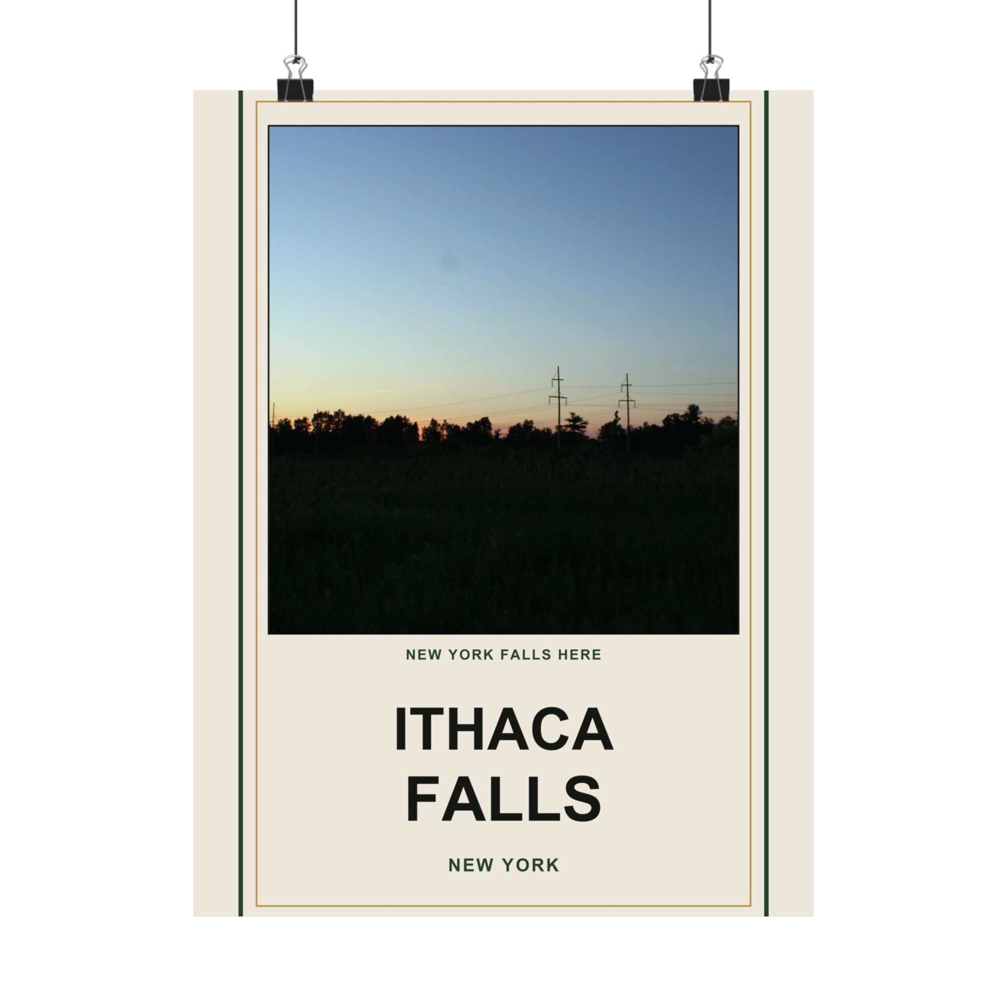 Ithaca Falls Vintage Poster - Image 33
