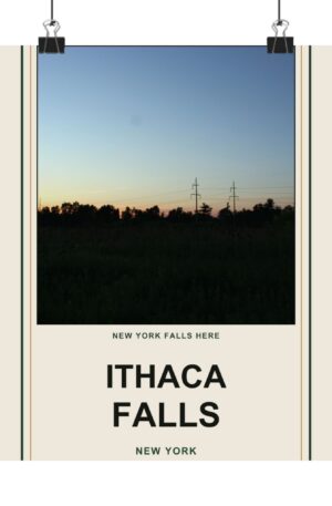 Ithaca Falls Vintage Poster